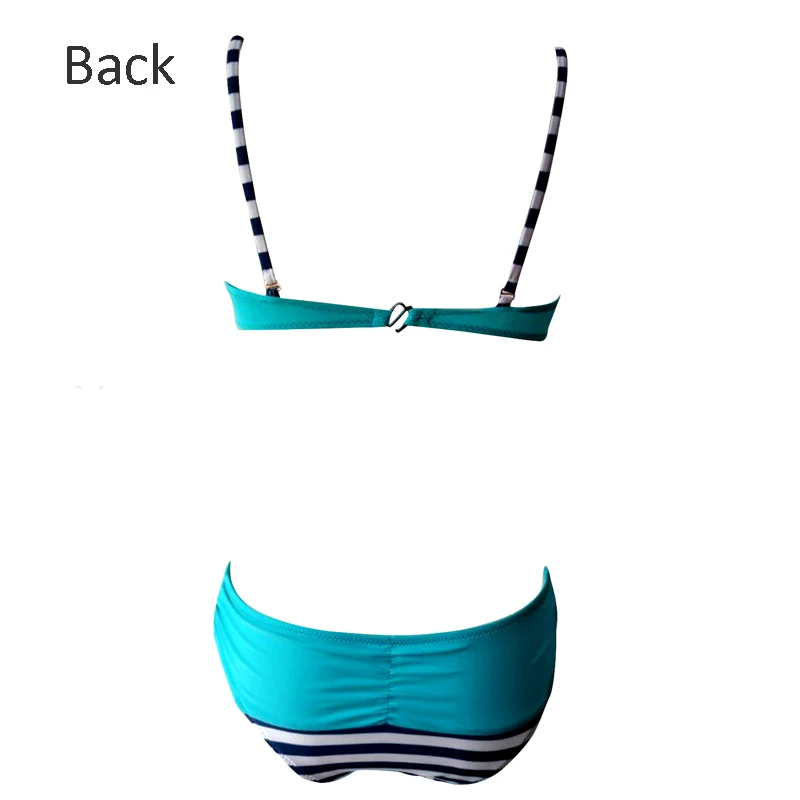 UMLIFE Newest Bikini Swimwear Women Swimsuit Bathing Suit Bikini Set 2017 Thong Bottom Vintage Print Female Beachwear With Pad (11)