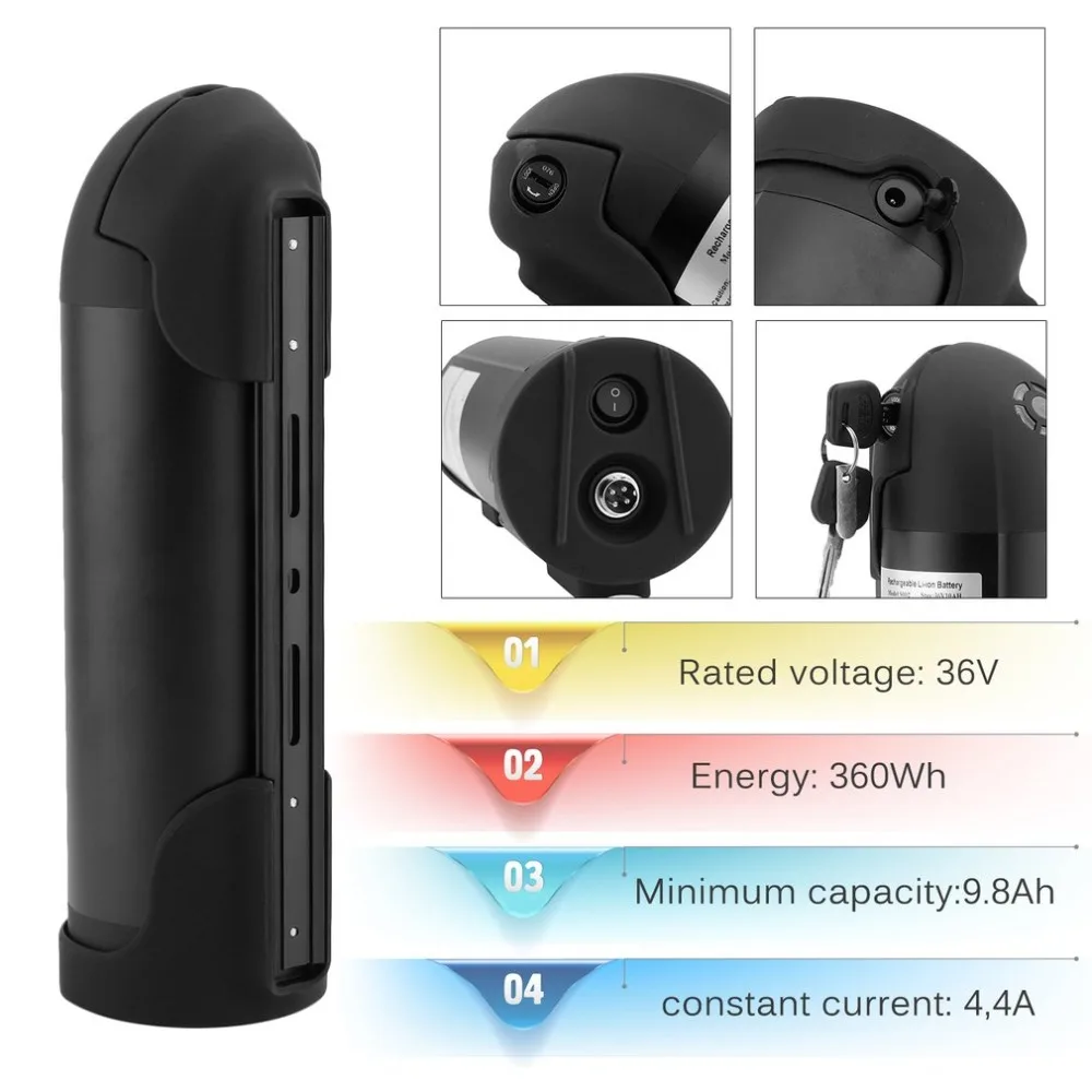 

New 360Wh 36V 10Ah High Power E-Bike Lithium Ion Battery Pedelec Battery Set Electric Bike Power Tool With Bracket Charger