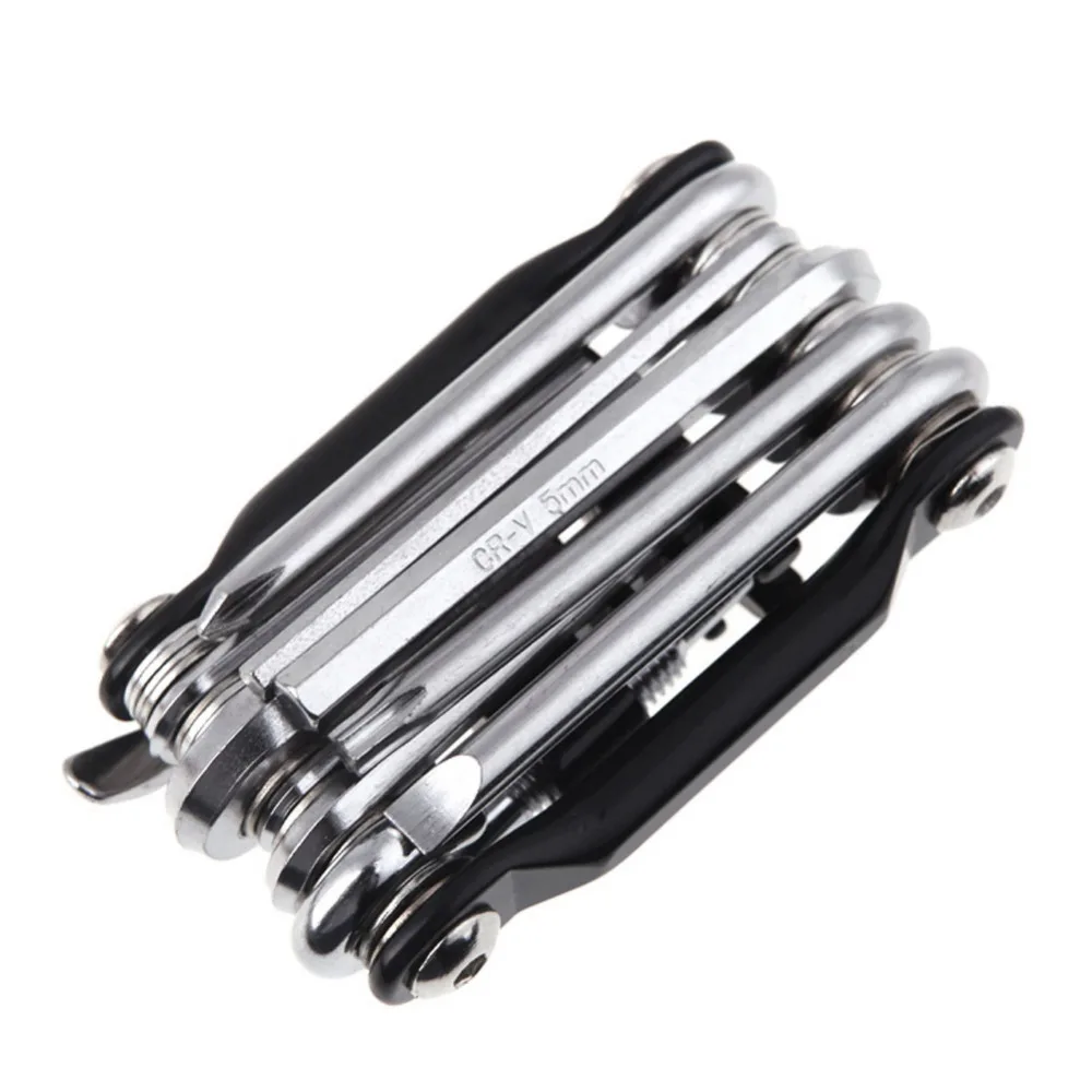 11 in 1 Folding Bicycle Repair Tool Set Multi Functional Hex Spoke