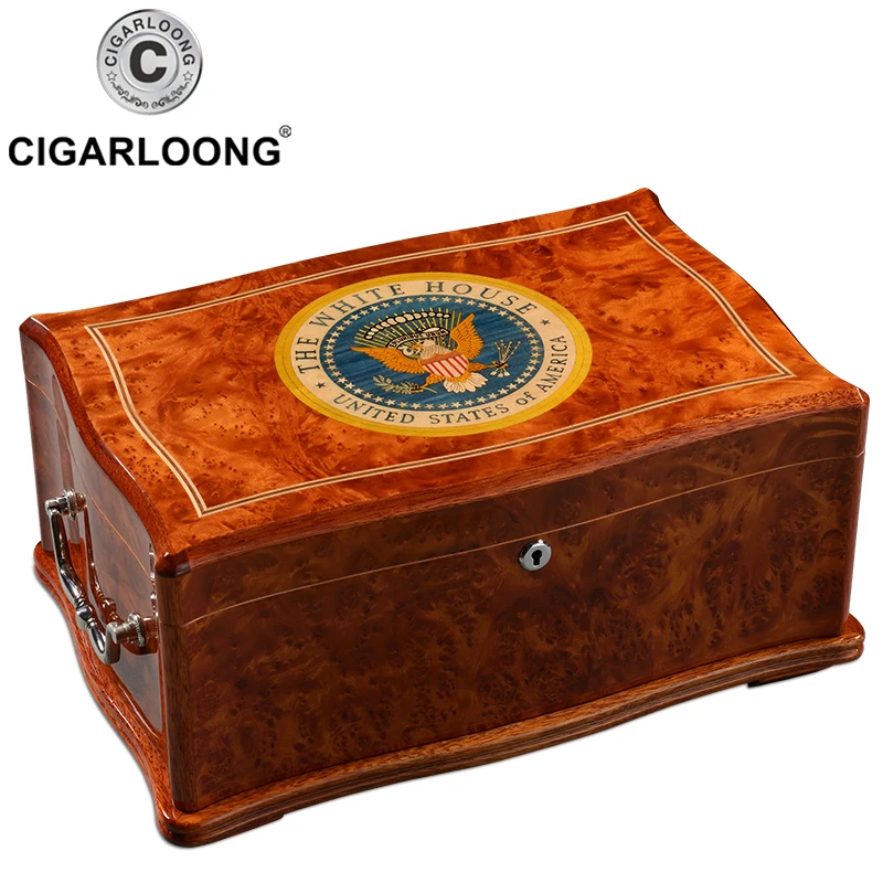 CIGARLOONG коробка для увлажнения сигары кедр большая емкость увлажнение шкафчик