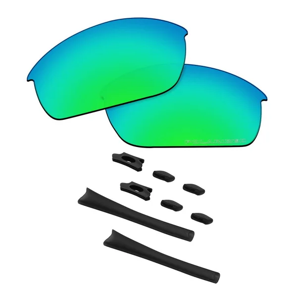 OOWLIT Сменные линзы для морской воды и резиновый комплект для солнцезащитных очков с Оукли - Цвет линз: Green-RubberKit
