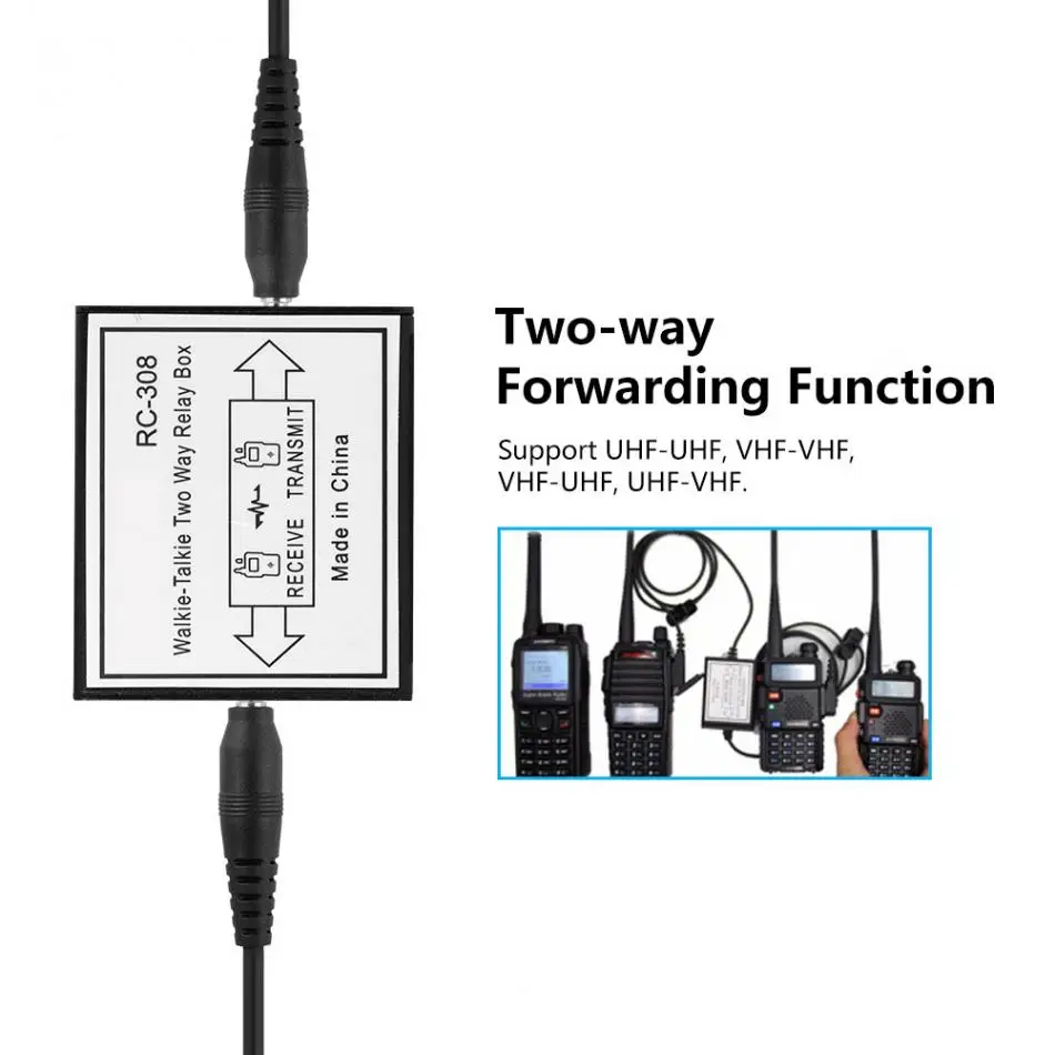 Двухсторонний ретранслятор UHF/VHF полосы супер Дальняя передача портативная рация ретранслятор Коробка