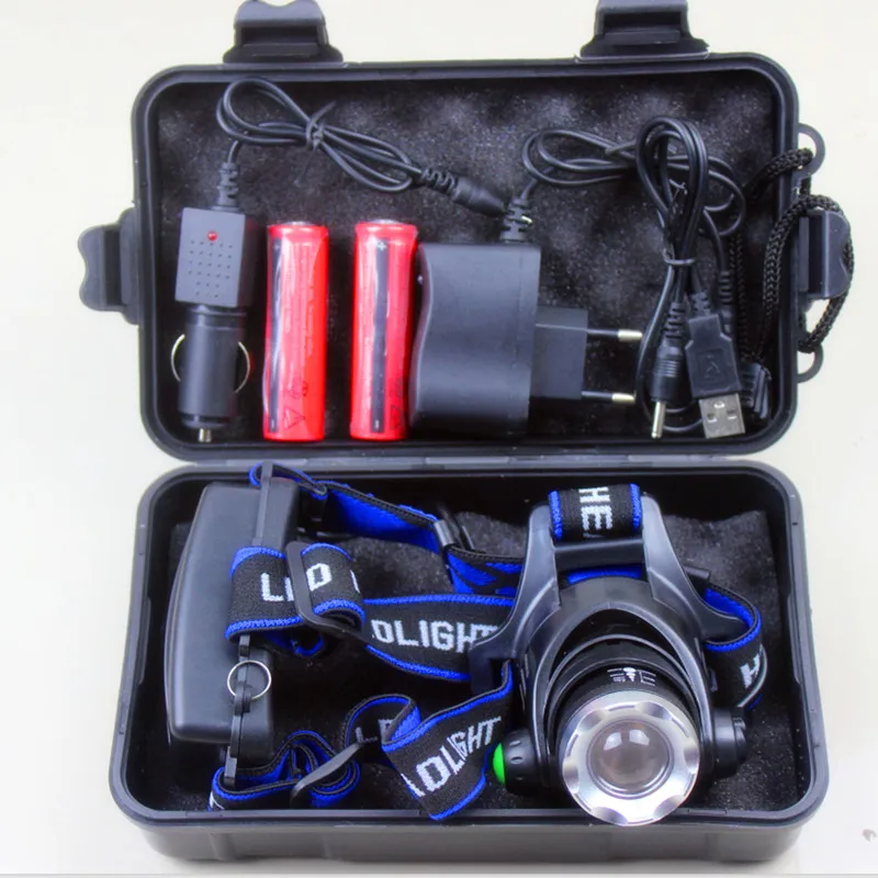 

Maimu Led Headlamp 3800LM Cree XML-L2 / T6 Zoom Headlight Waterproof Head Torch flashlight Head lamp Fishing Hunting Light M23