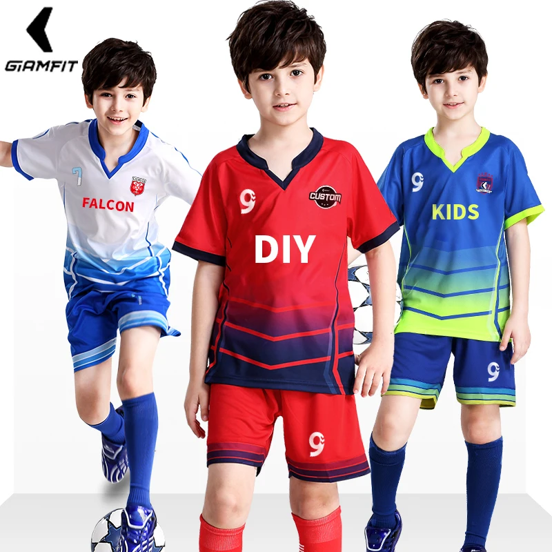 Aliexpress.com : Buy Kids Soccer Jersey Sets Custom Uniforms ...