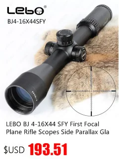 LEBO BJ 3-12X40 SFY первый фокальный самолет винтовки прицелы боковой Параллакс Стекло гравированный Сетка Охота Тактический стрельба прицел