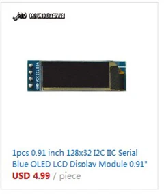 0,96 дюймов IIC Серийный желтый синий OLED дисплей модуль 128X64 IEC SSD1306 12864 плата с ЖК-экраном GND VCC SCL SDA 0,9" для Arduino