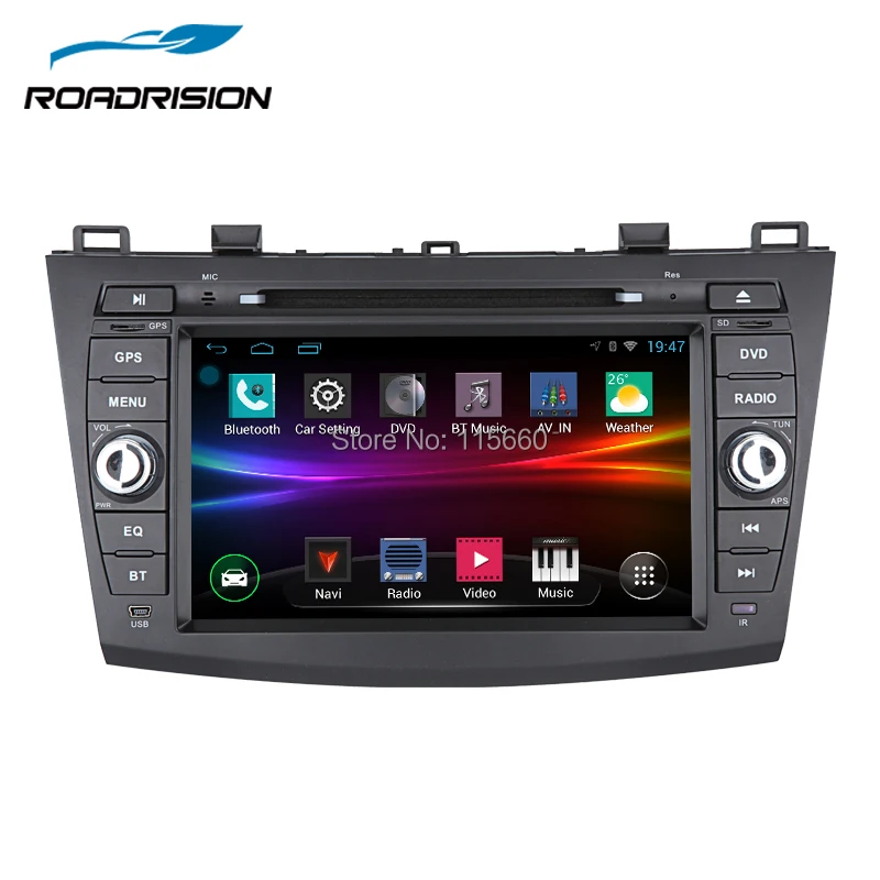 RoadRision Android 6 0 автомобильный DVD для Mazda 3 2010 2013 центральный мультимедийный wi fi радио