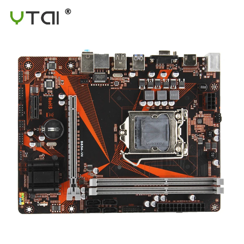 

B85M-VH B85 LGA 1150 USB 3.0 16G DDR3 Dual Channel 1600/1333/1066 DIMM Desktop Motherboard For Intel Core 2/3 i3/i5/i7