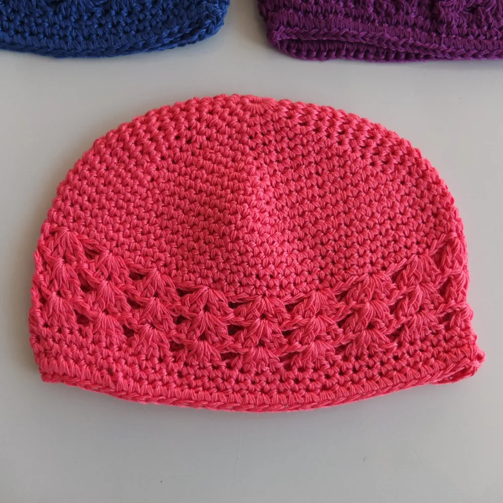 Gorro de ganchillo hecho a mano para niños, sombrero de punto de invierno, accesorios de fotografía, 21 colores disponibles, 10 unids/lote