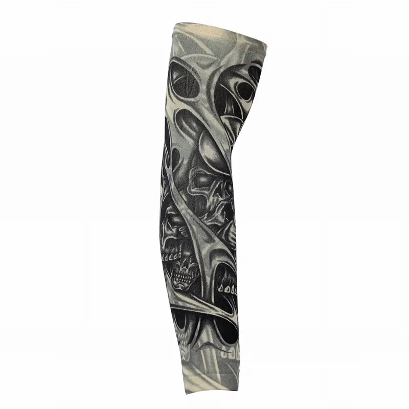 

Fashion Men Tattoo Sleeve Stretch UV Protection Slip Manga Elastic Nylon Tattoo Women Sunproof Arm Leg Sleeve Socking