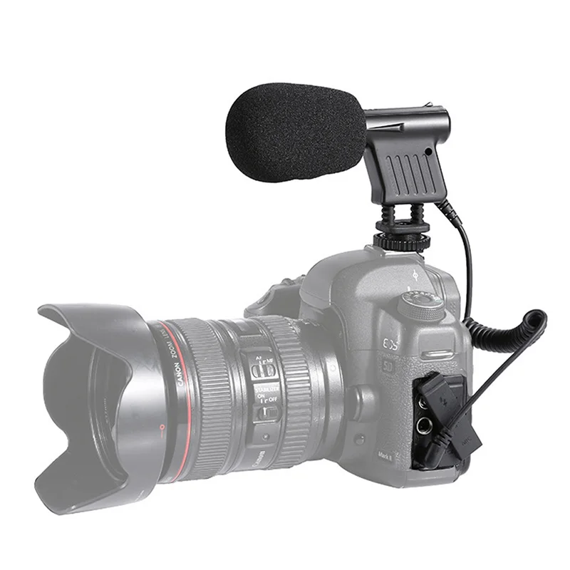 Мини-интервью с микрофоном вещания направленного конденсатора для DSLR видеокамера записи GT66
