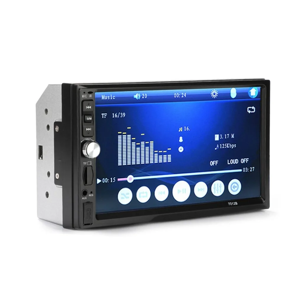 7 дюймовый двойной Din In Dash DVD Автомобильный дисплей MP5 Bluetooth Hands free сенсорный экран