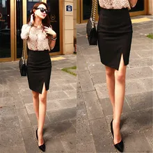 Европа и США Весна и лето Высокая поясная сумка юбка женская юбка Сексуальная Мини Тонкий стрейч с разрезом юбка