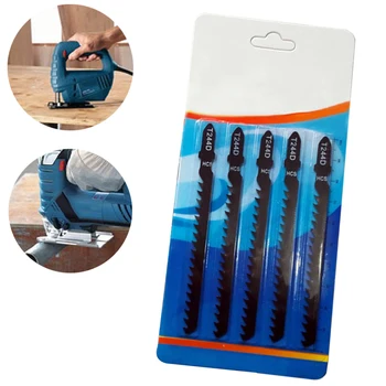 

5Pcs Hard Wood Curve Cut Jigsaw Sabre Curve Saw Blades for Home DIY Woodworking
