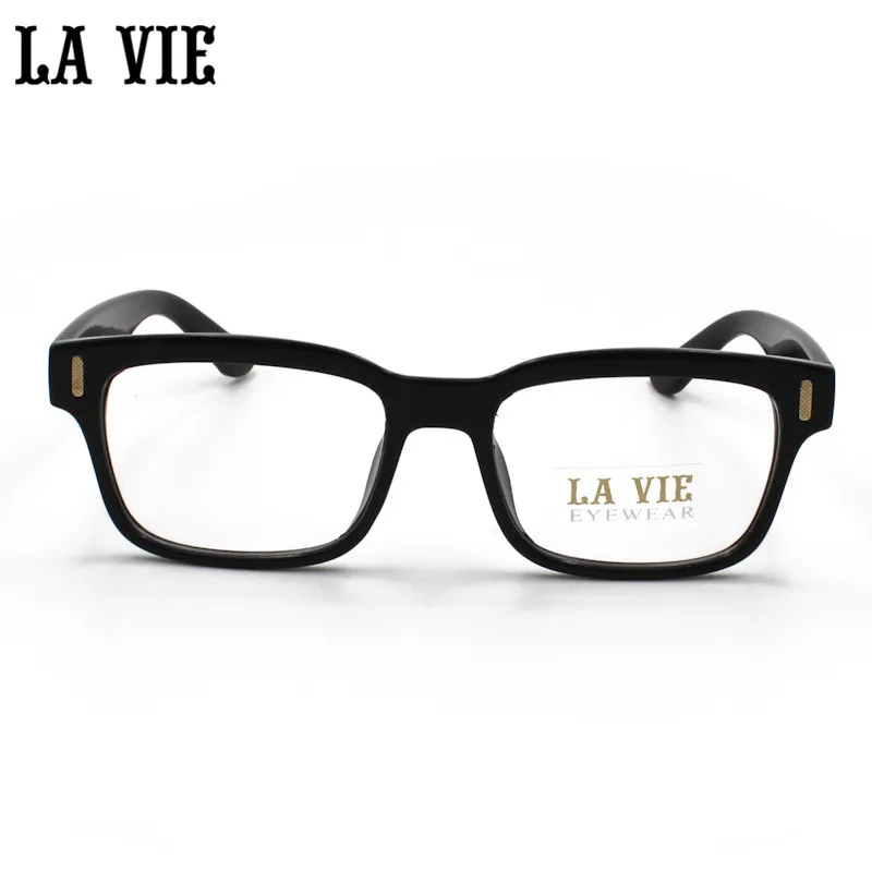 

LA VIE Brand 2016 The New High Quality Print Square Female Grade Glasses Frame Have 6 Color Men Transparent Glasses Frame LV8084
