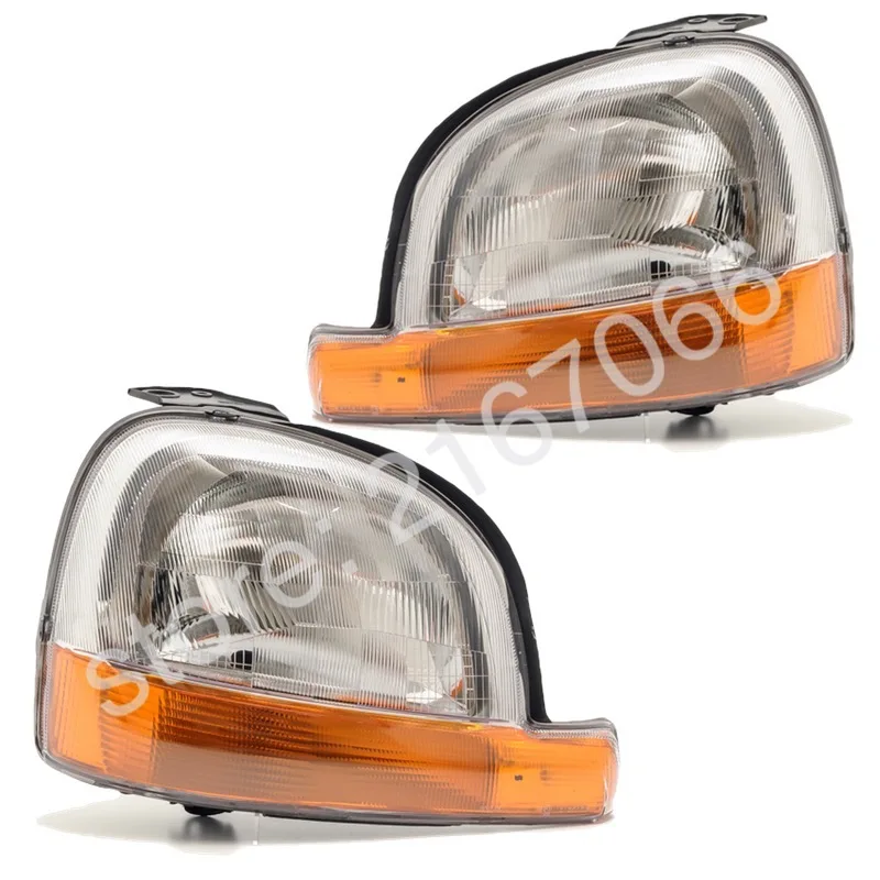 

2pcs Headlights for RENAULT KANGOO (I) 1997 1998 1999 2000 2001 2002 2003 SET Right + Left PAIR - yellow slew