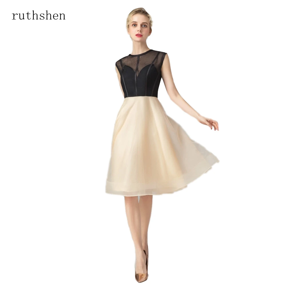 ruthshen Organza Cocktail Dresses Sashes Cocktai Gowns Short Tea Length