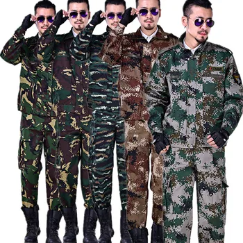 

men Training suit Camouflage Workwear Machine Repair Welding Suit Factory coat outdoor long sleeve instructor Military suit
