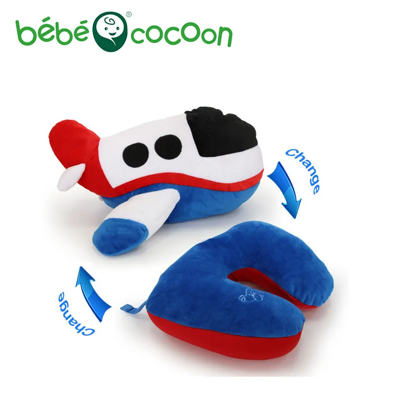 Bebecocoon Kawaii Декоративные подушки самолет Кабриолет ushaped Подушки для шеи Мягкие