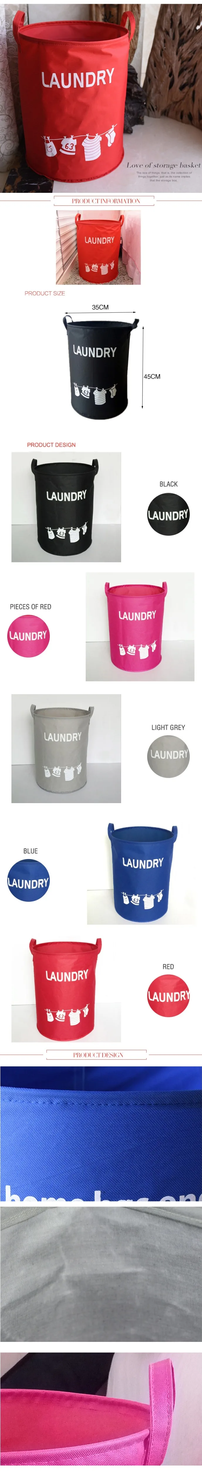 Waterdichte Opvouwbare Oxford Kleding Wasmand Wass