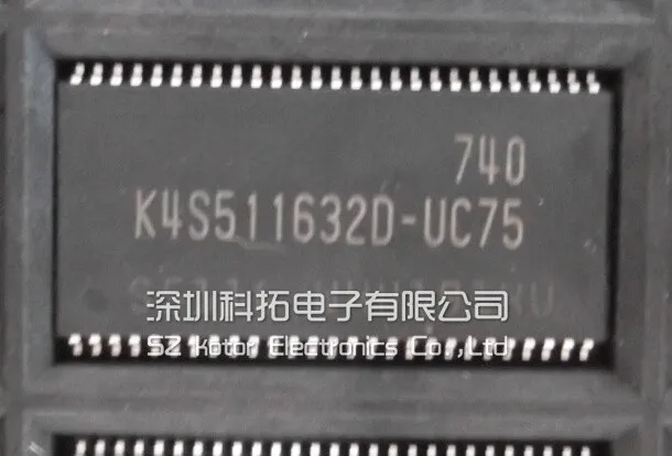 

10pcs/lot K4S511632D-UC75 K4S511632D TSOP-54 64M SDR Memory chips