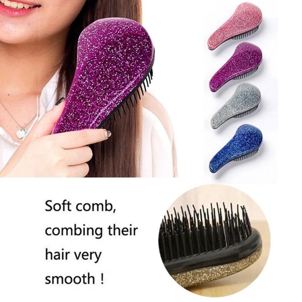 Diamond Magic Handle Ionic Tangle Hair Brush 11 Colors Professional Hair Comb For Salon Styling Hot Combs Hair Styling Tools