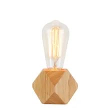 Modern table lamp LED Restoring ancient ways wood desk light indoor lighting desk bed room Office table lamp~