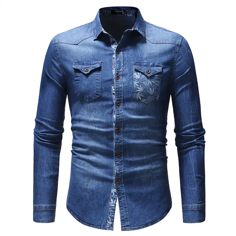3xl denim shirt