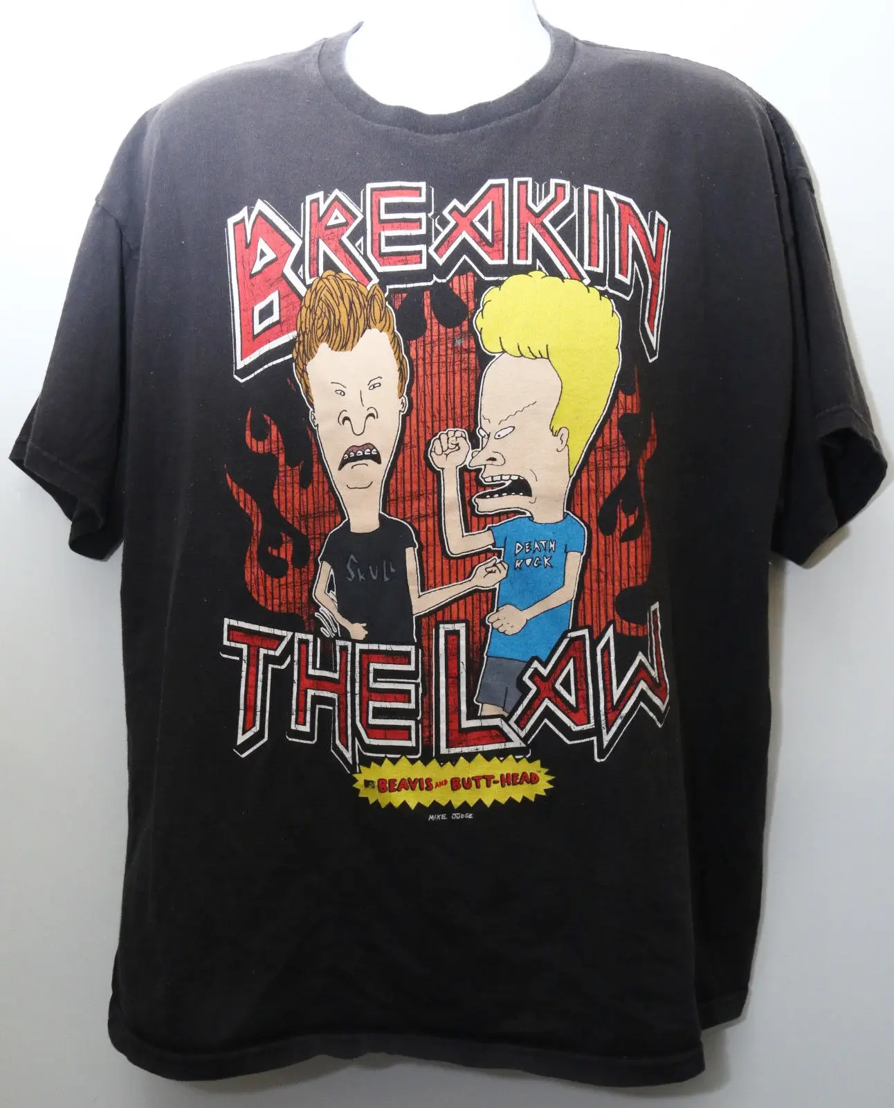 Редкая Винтажная Футболка 90 &quotBEAVIS And BUTT-HEAD&quot Sz: футболка с рисунком X-Big Мужская