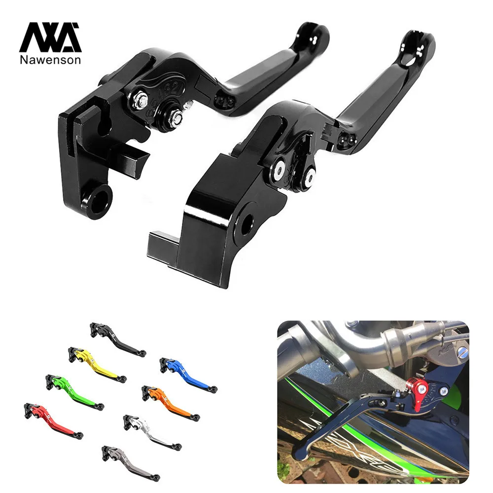 Motorcycle Handle Lever Set Folding Brake Clutch Levers For Kawasaki