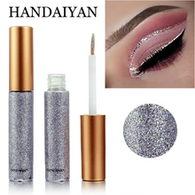 Профессиональные блестящие подводки для глаз Косметика для женщин Пигмент 10 цветов Жидкий блеск подводка для глаз водонепроницаемый макияж глаз
