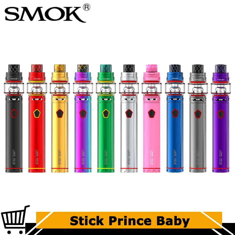 

Original Smok Stick Prince Baby Kit with 4.5ml TFV12 Baby Prince Tank and 2000mAh Battery E-Cigarettes Vaporizer Vape Pen Kit