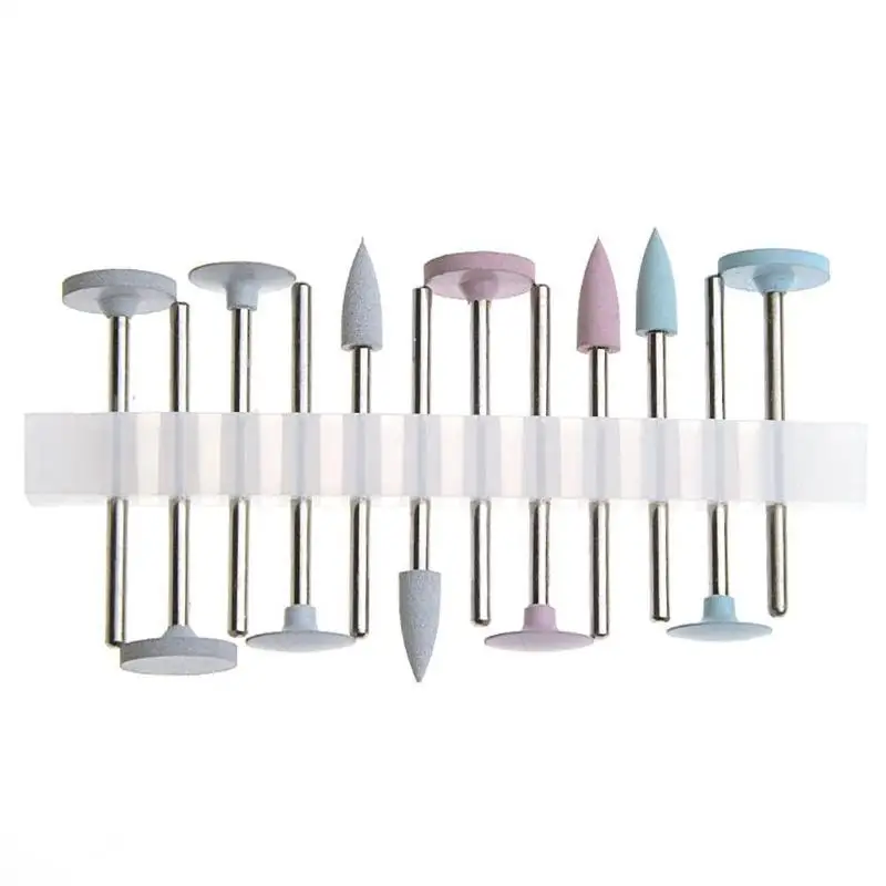 12pcs Dental Composite Silicone Polisher Trimmer Grinders Teeth Whitening Low Speed Oral Hygiene