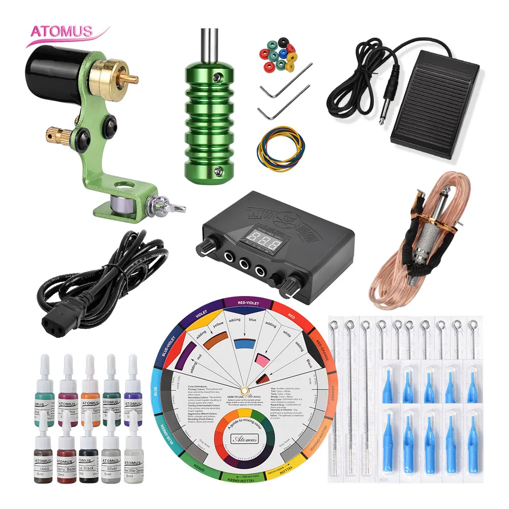 

Rotary Tattoo Machine Tatuagens Tatuaje Kalici Makyaj Setleri Kit Maquina De Tatuar Set Tattoo Machine Rotary Kit Complet Rotary