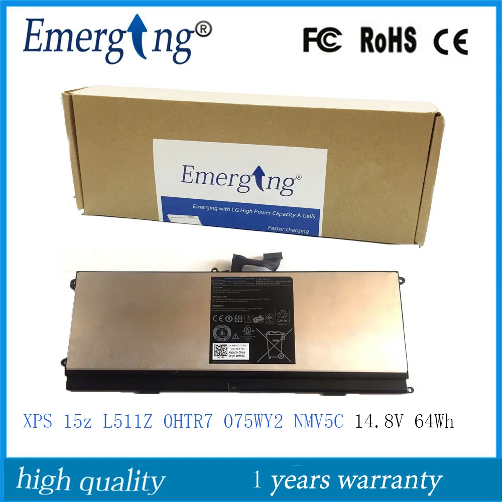  14.8v 64WH New Original OHTR7 Laptop Battery for Dell XPS 15z L511Z OHTR7 0HTR7 NMV5C 0NMV5C 75WY2 