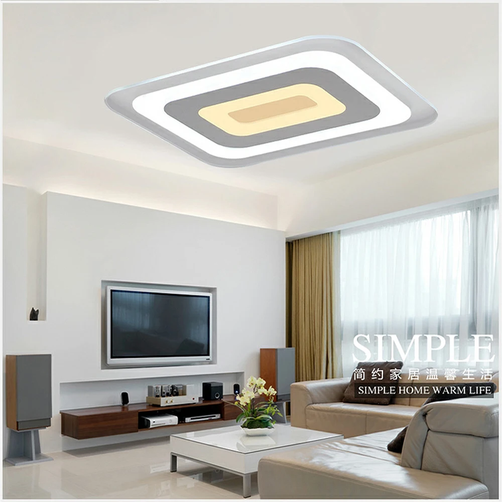 

Modern Led Ceiling Lights For Indoor Lighting plafon led Square Ceiling Lamp Fixture For Living Room Bedroom luminaria teto