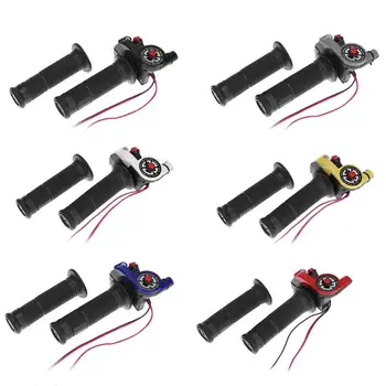 

1 Pair Off-road Motorcycle Twist Throttle Handlebar Grip Motorbike handlebar Acceleratorwith Engine On/Off Button Brake Cable