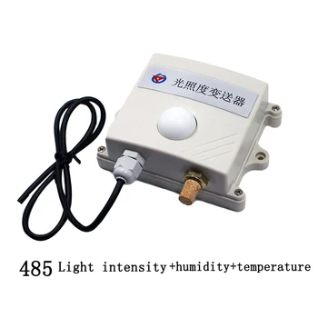 Free shipping 0 65535lux 3in1 light intensity sensor RS485 modbus