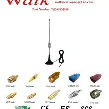 Gsm gprs штыревая антенна, AMPS quad band антенна, магнитное крепление, SMA разъем, RG174 кабель