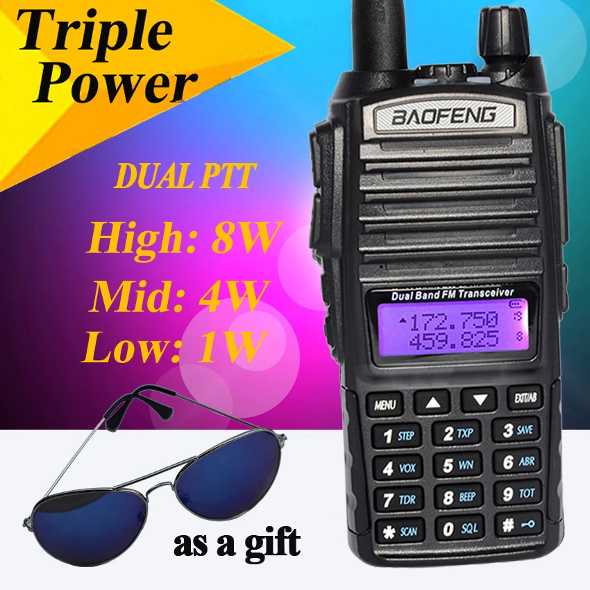 imágenes para Portofoon de largo Alcance Walkie Talkie Baofeng VHF UHF UV82 UV-82HX Se Actualiza Para Escáner de Radio CB Estación de Policía de Dos forma de Radio imágenes para Portofoon de largo Alcance Walkie Talkie Baofeng VHF UHF UV82 UV-82HX Se Actualiza Para Escáner de Radio CB Estación de Policía de Dos forma de Radio