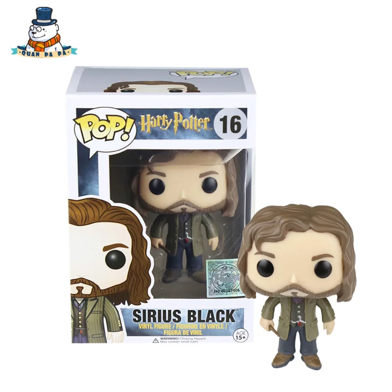 

[QuanPaPa] New Genuine FunKo POP Harry Potter Sirius Black 16 Model Action Figurine doll car Decoration #6570 kids toys