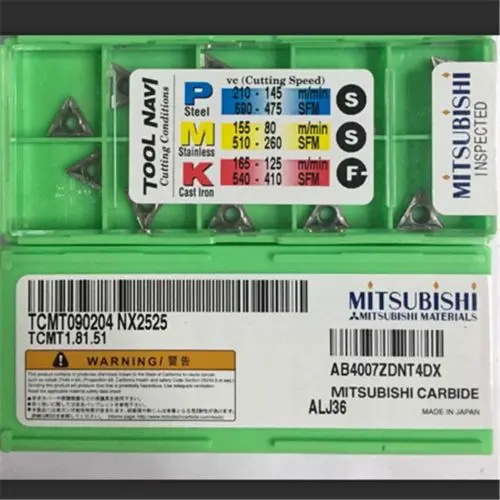

YZ66 10pcs Cermet CNC Inserts TCMT090204 NX2525 TCMT1.81.51