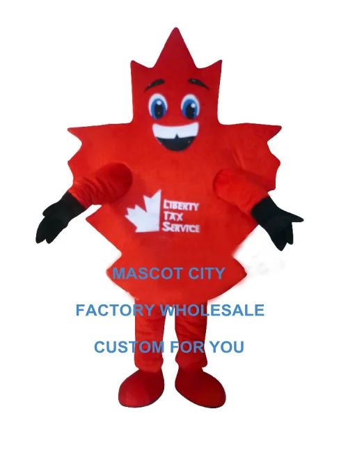 maple leaf mascot costume canada custom cartoon character cosplay adult