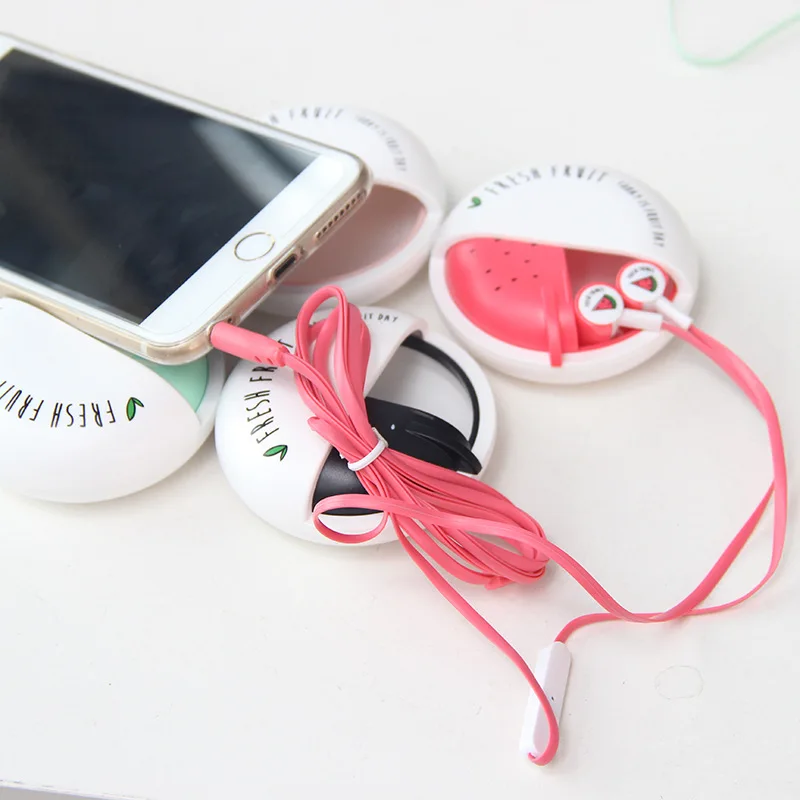 

Good Gift 3.5mm In Ear Earphone headphone headset earbuds Cartoon retractable headphones For Samsung Xiaomi HTC Mobile phone
