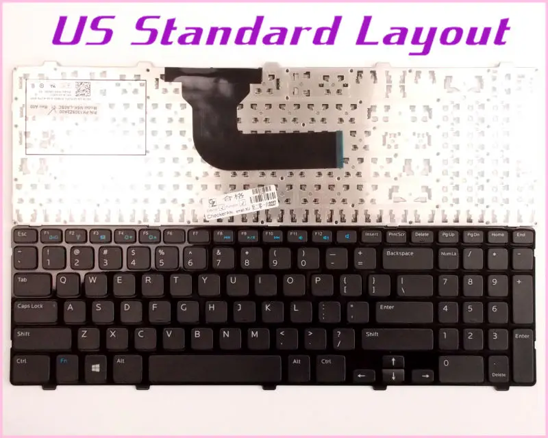 

New US Layout Keyboard For Dell Inspiron 15 15R 3521 3537 15R 5421 5521 5537 5535 15-3521 15V-1316 Laptop/Notebook