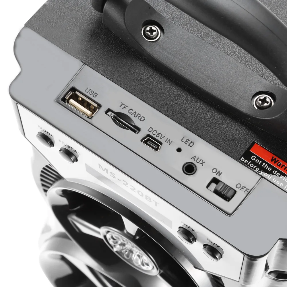 Portable wit MS 220BT динамик портативный Bluetooth fm радио Гладкий красочный подсветка