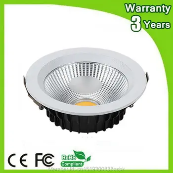 

(10PCS/Lot) Super Bright 3 Years Warranty Thick Housing 15W LED Down Light COB LED Downlight Recessed Ceiling Spot Bulb