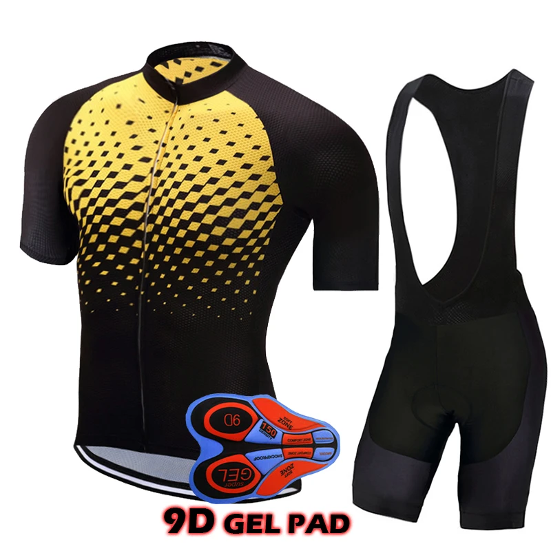 

2018 New Design Cycling Jersey Set Short Sleeve Ropa Ciclismo Road Mountain Mtb Bicycle Pro Team Summer Short Sleeve Kit