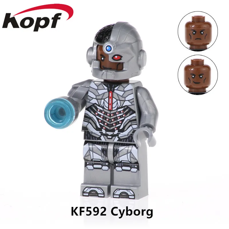

KF592 Building Blocks Teen Titans Series Figures Cyborg Starfire Robin Raven Beast Boy Action Bricks Collection For Chldren Toys