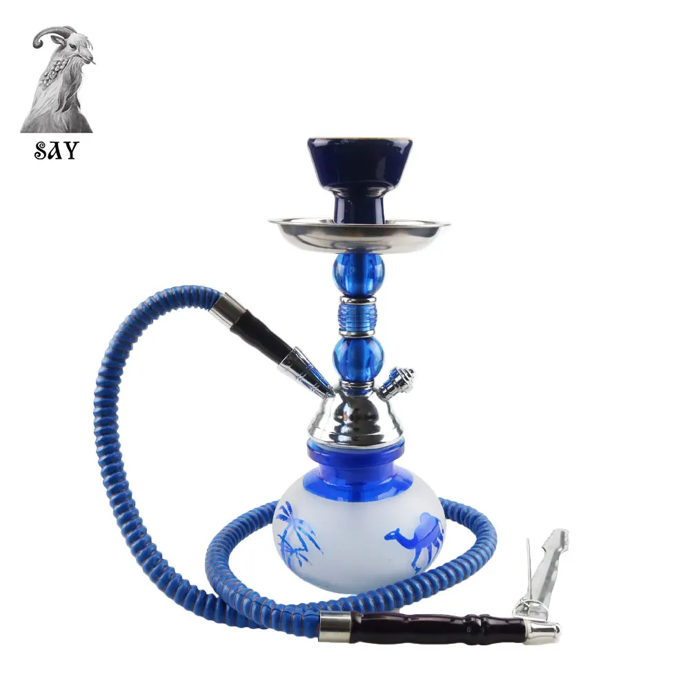 SY Many Types Glass Shisha Set with Ceramic Hookah Bowl Imitation